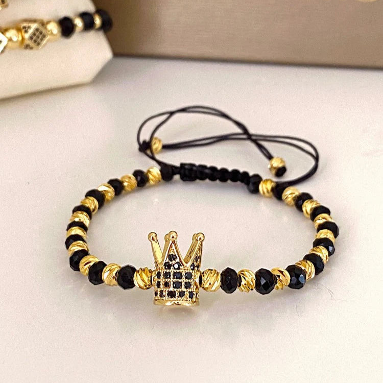 Brățara Reglabilă King Black-Gold 👑