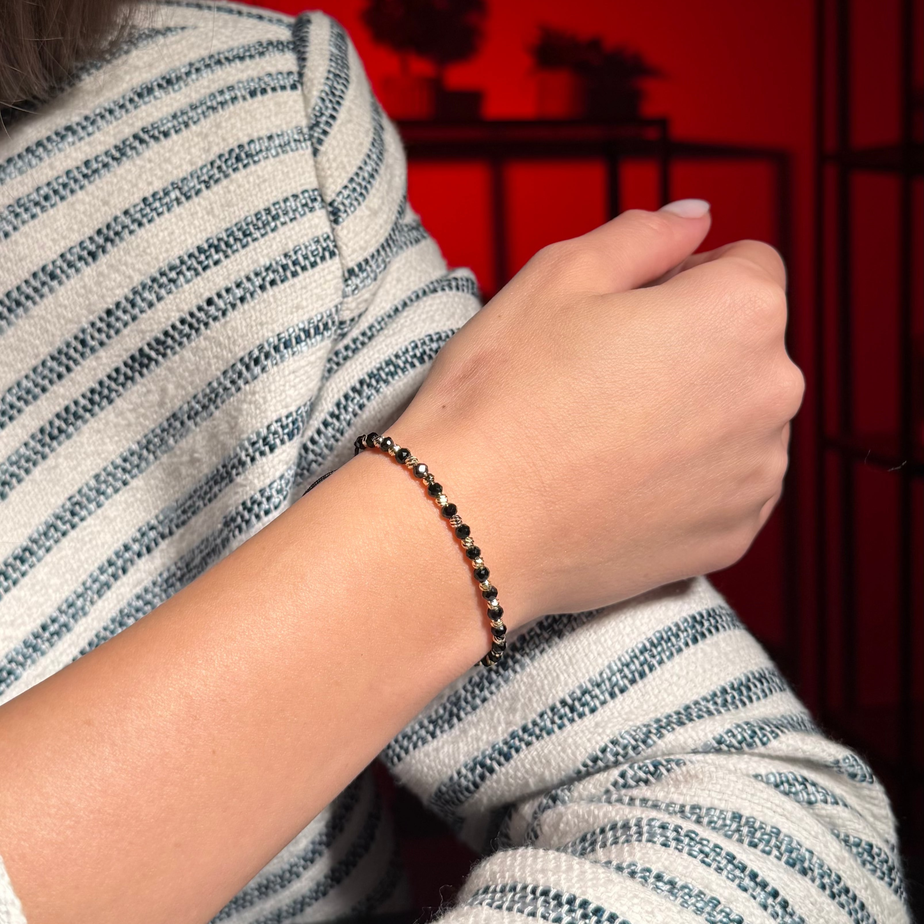 Brățara Reglabilă Black-Gold