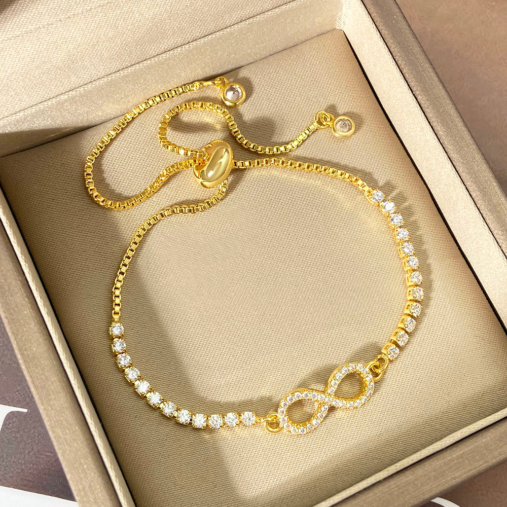 Brățarǎ Reglabilǎ Infinity – Placată cu Aur 18K | 1+1 GRATIS 🎁