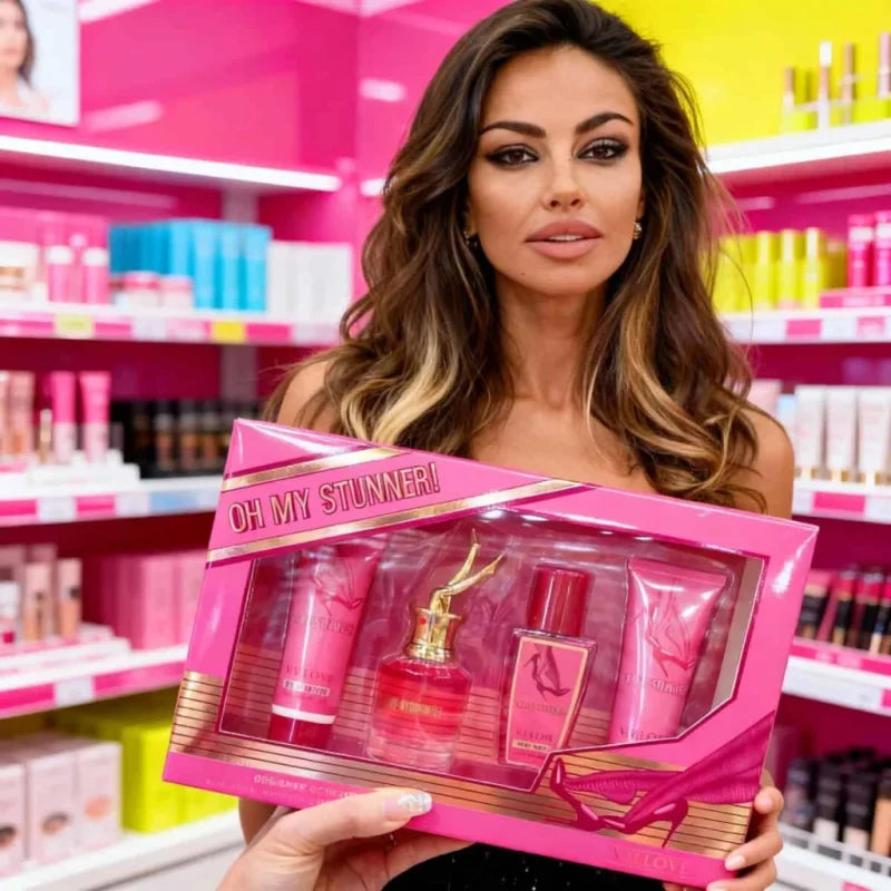 Set Cadou VV Love Oh My Stunner – Parfum și Loțiuni, 4 Piese