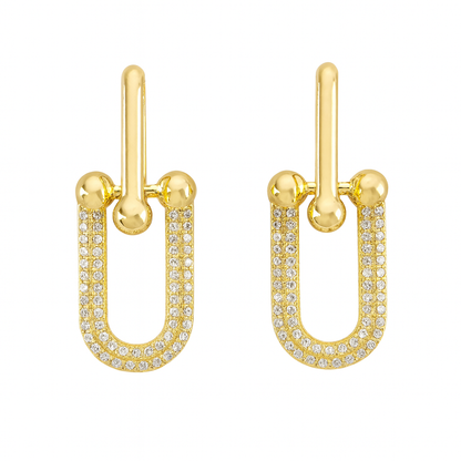 Cercei Elegance Placati cu Aur 14K