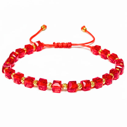 1+1 GRATIS – Set 2 Brățări Reglabile Roșu &amp; Negru Auriu
