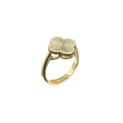 Set Colier, Brățară + inel Trifoi Placat cu Aur 14k