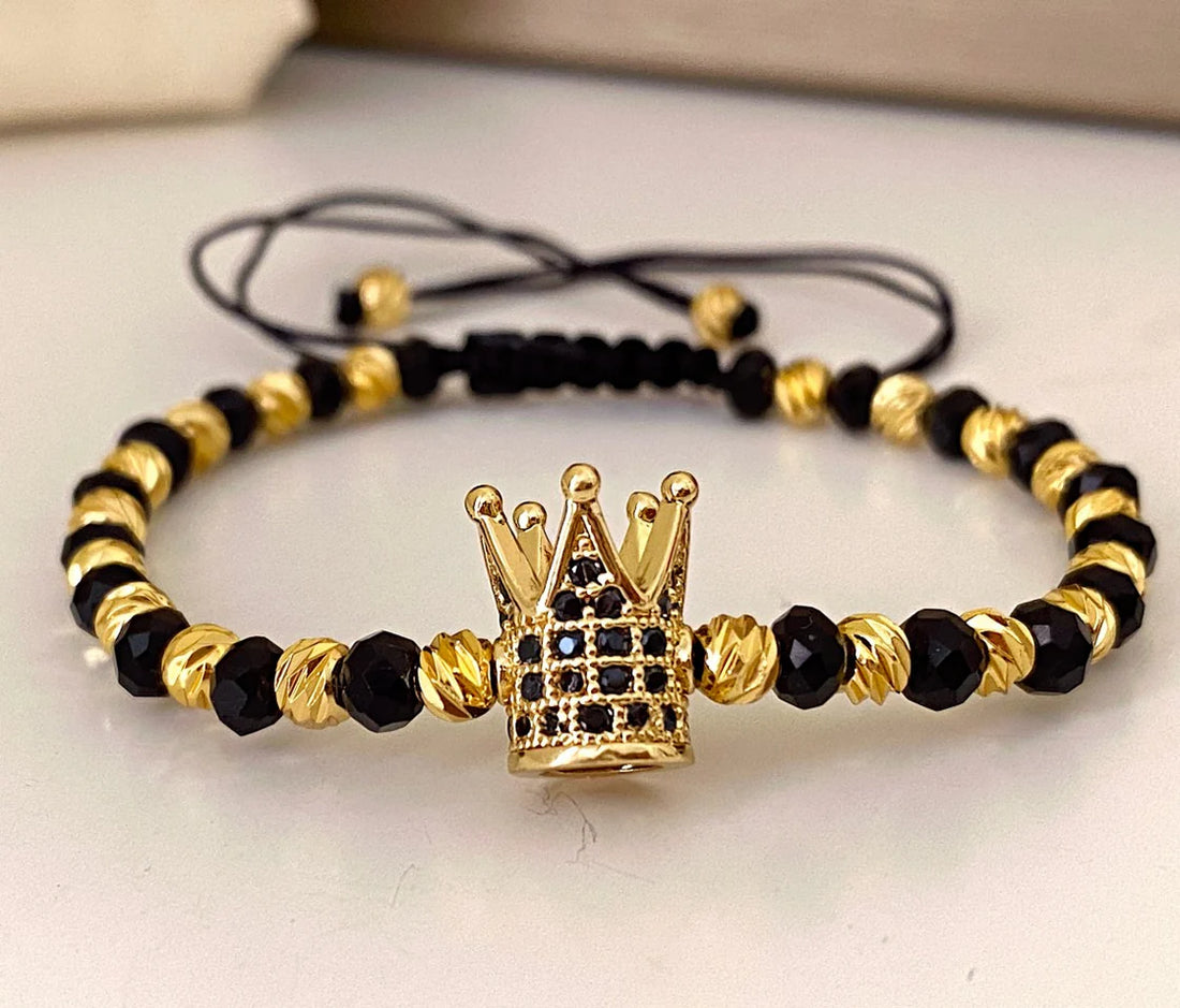 Brățara Reglabilă King Black-Gold 👑