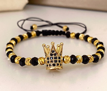 Brățara Reglabilă King Black-Gold 👑