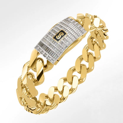 Bratara Stil Monaco Cuban Auriu 8mm