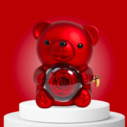 Colier INIMI și cutie pentru bijuterii în formă de urs 💖🐻