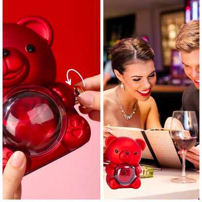 Colier INIMI și cutie pentru bijuterii în formă de urs 💖🐻