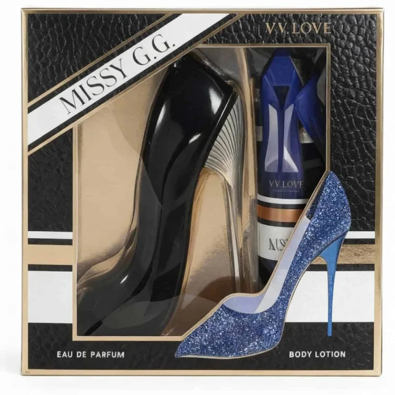 Set Cadou Missy GG Blue pentru Femei – Parfum + Loțiune de Corp, 2 Produse