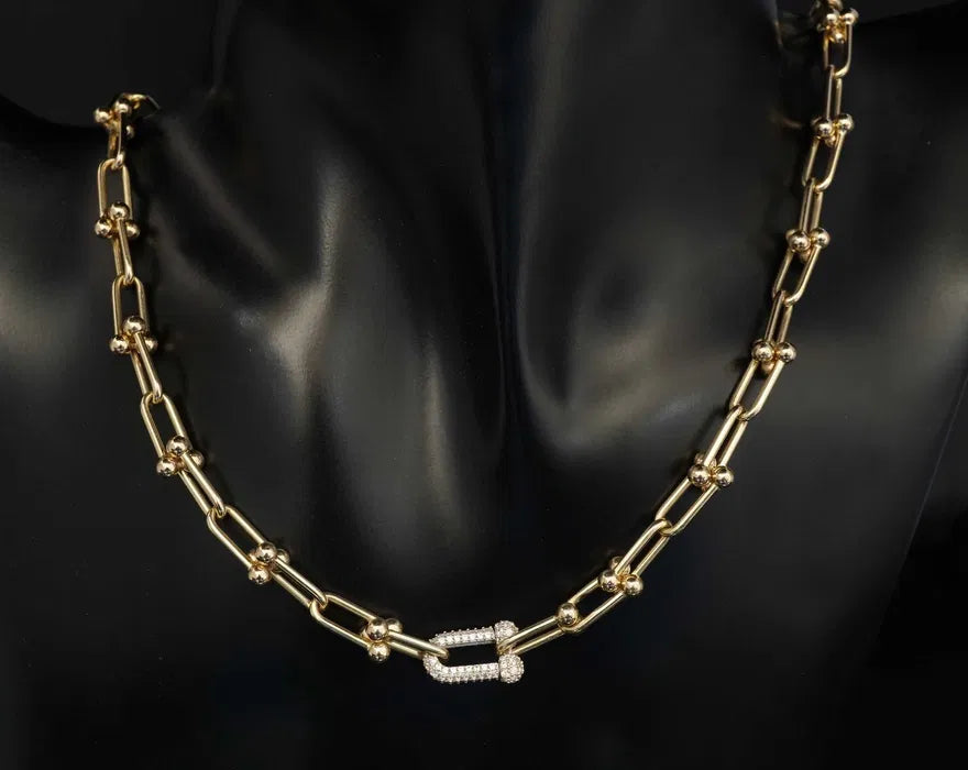 Colier Tifany Cristal-Gold