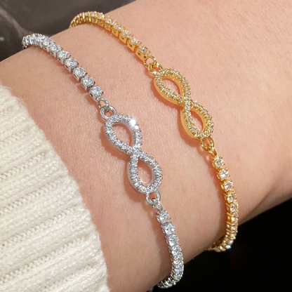 Brățarǎ Reglabilǎ Infinity – Placată cu Aur 18K | 1+1 GRATIS 🎁