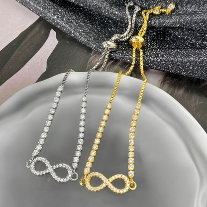 Brățarǎ Reglabilǎ Infinity – Placată cu Aur 18K | 1+1 GRATIS 🎁