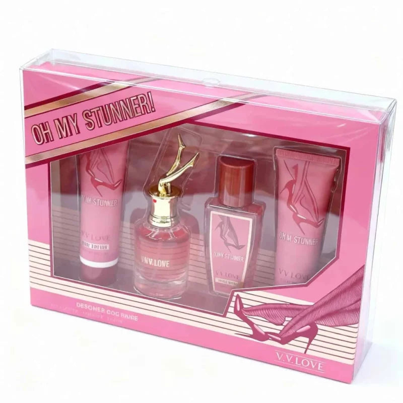 Set Cadou VV Love Oh My Stunner – Parfum și Loțiuni, 4 Piese