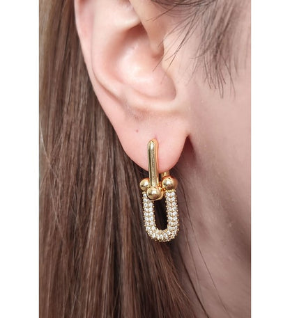Cercei Elegance Placati cu Aur 14K